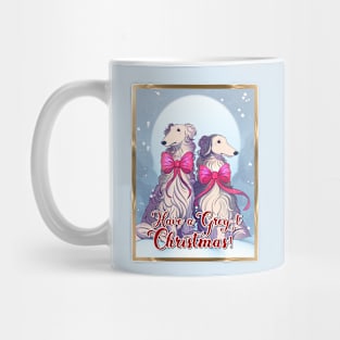 Borzoi Grey-T Christmas Mug